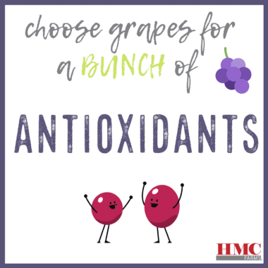 Choose grapes for a bunch of antioxidants