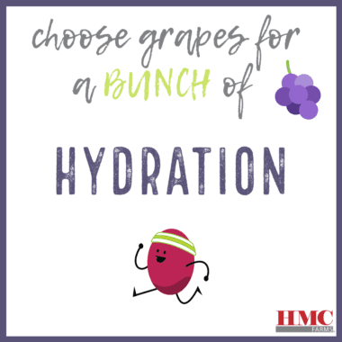 Choose grapes for a bunch of hydration